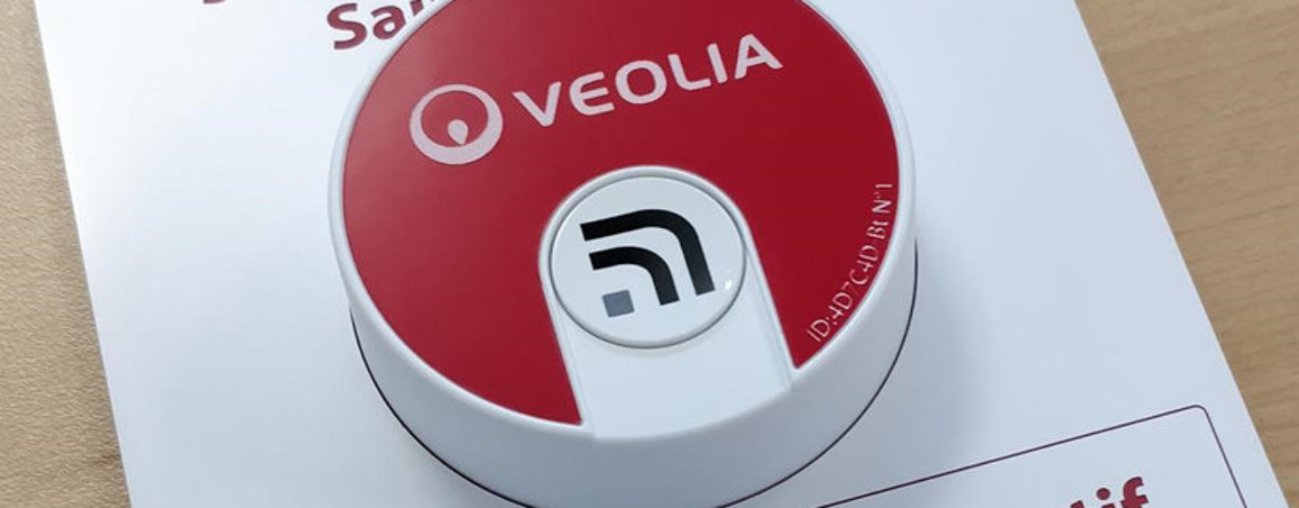 Le bouton connecté : solution IoT implantée chez Veolia