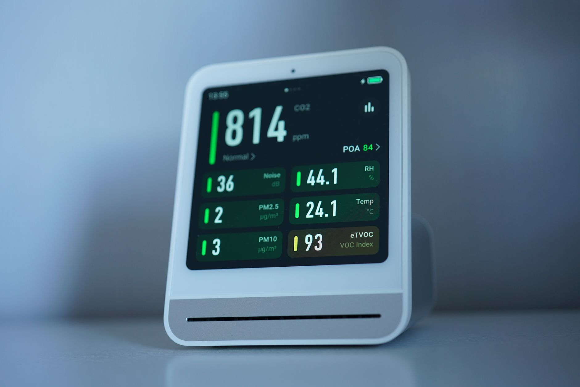 Meilleur capteur de qualité d'air — affichage capteur qualité air intérieur
